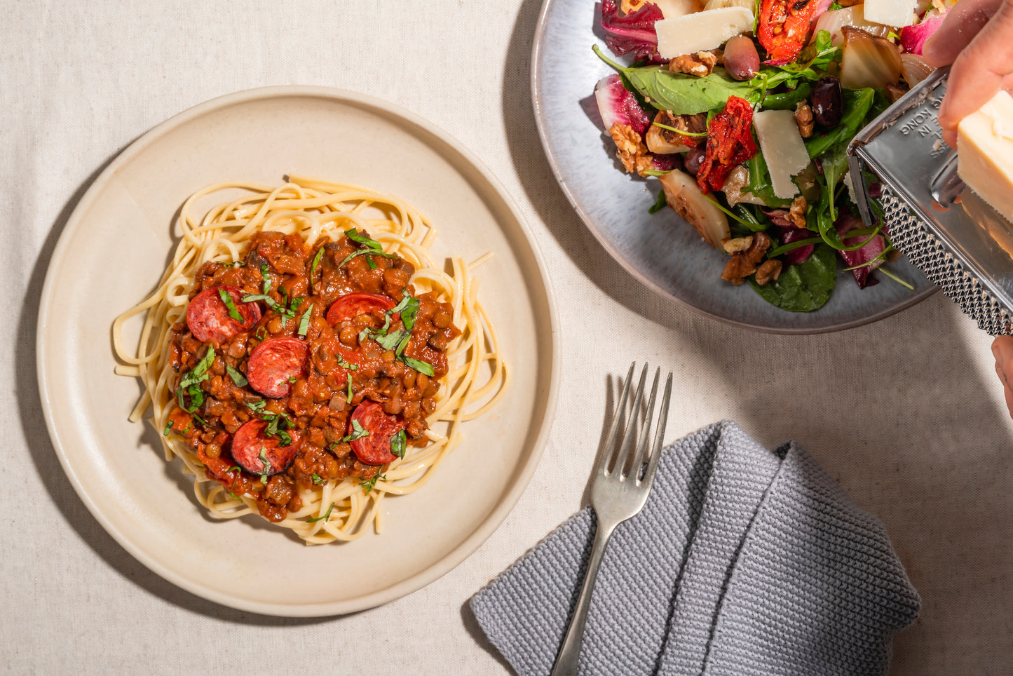 Lentil Bolognese for 1